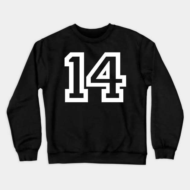 Sports Shirt #14 Crewneck Sweatshirt by One Stop Sports